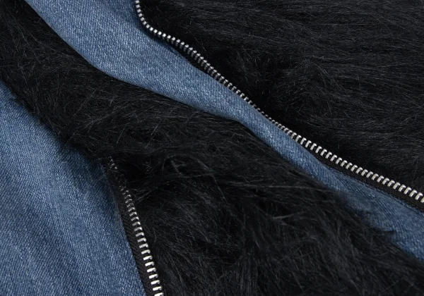 JUNYA WATANABE×Levi's Fur Zipper Switching Denim Skirt K-169839_017