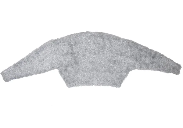 noir kei ninomiya Glitter Cropped Shaggy Knit Sweater K-169841_008