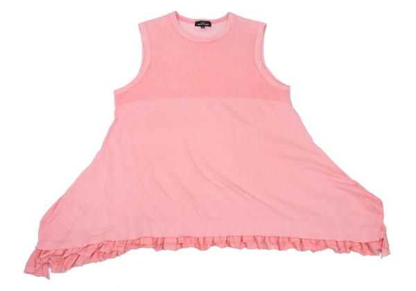 tricot COMME des GARCONS Pile Switching Frilled Hem Flare Blouse K-169843_002