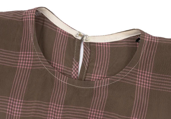 tricot COMME des GARCONS Cut Off Checker Switching Blouse K-169844_004