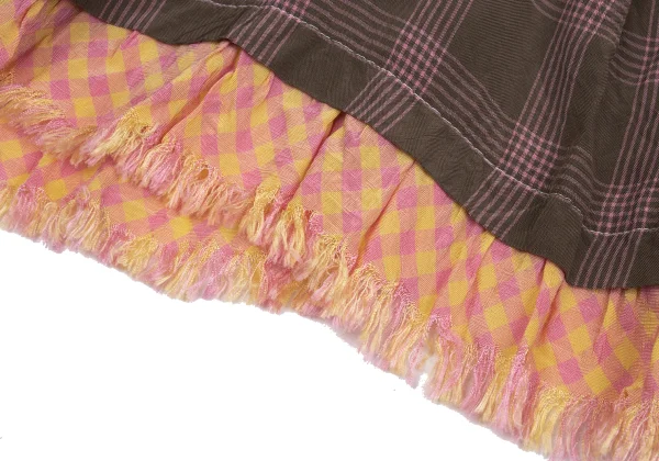 tricot COMME des GARCONS Cut Off Checker Switching Blouse K-169844_008