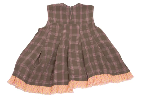 tricot COMME des GARCONS Cut Off Checker Switching Blouse K-169844_010