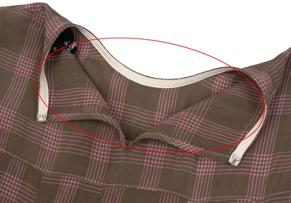 tricot COMME des GARCONS Cut Off Checker Switching Blouse K-169844_012