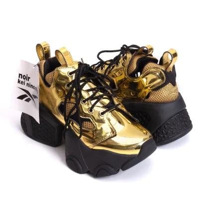 noir kei ninomiya x Reebok INSTAPUMP FURY Metallic Sneakers