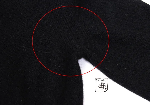 ンtricot COMME des GARCONS Cashmere Blend Wool Angora Back-tuck Knit K-169849_005