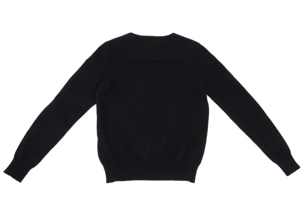 ンtricot COMME des GARCONS Cashmere Blend Wool Angora Back-tuck Knit K-169849_011