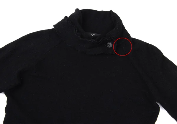 Y's Cutting Neck High-neck Wool Knit K-169850_003