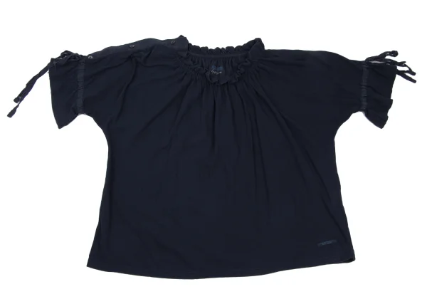 REGULATION yohji yamamoto Gather Neck Shoulder Button Top K-169851_002