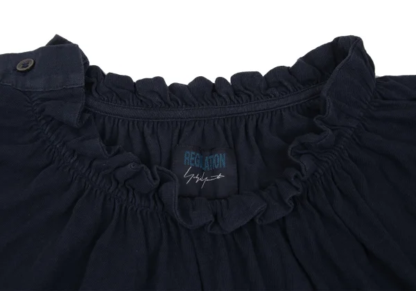 REGULATION yohji yamamoto Gather Neck Shoulder Button Top K-169851_005