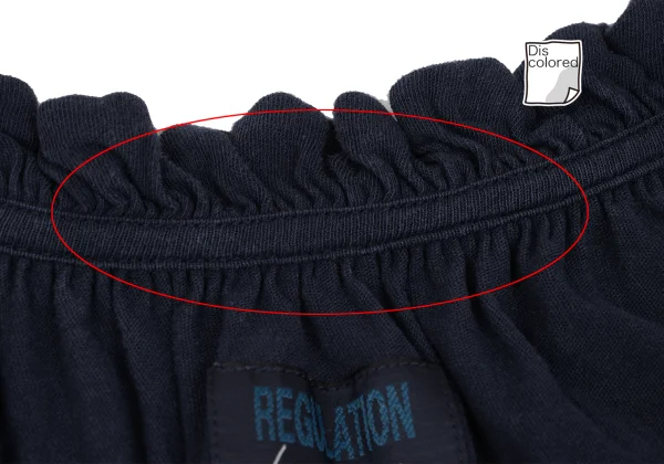 REGULATION yohji yamamoto Gather Neck Shoulder Button Top K-169851_008