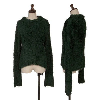 Yohji Yamamoto FEMME Rayon Mock Neck Shaggy Knit