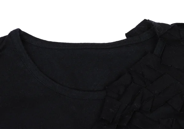 Yohji Yamamoto FEMME Frill Tape Embellished T-shirt K-169853_004