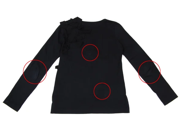 Yohji Yamamoto FEMME Frill Tape Embellished T-shirt K-169853_011