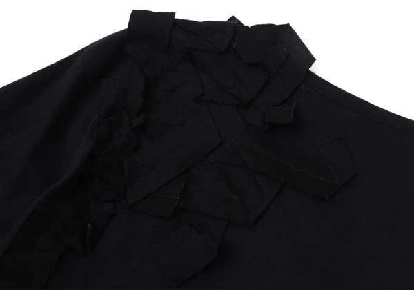 Yohji Yamamoto FEMME Frill Tape Embellished T-shirt K-169853_016