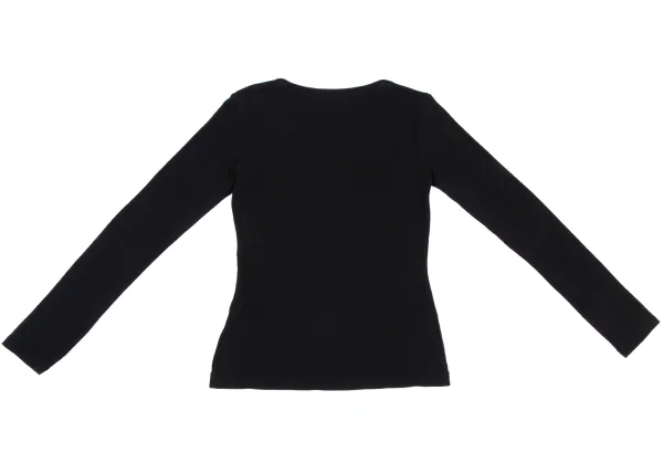 Yohji Yamamoto FEMME Cotton Long Sleeves T Shirt K-169855_008