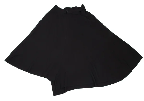 Yohji Yamamoto FEMME Rayon Cupra Asymmetry Belted Skirt K-169856_002