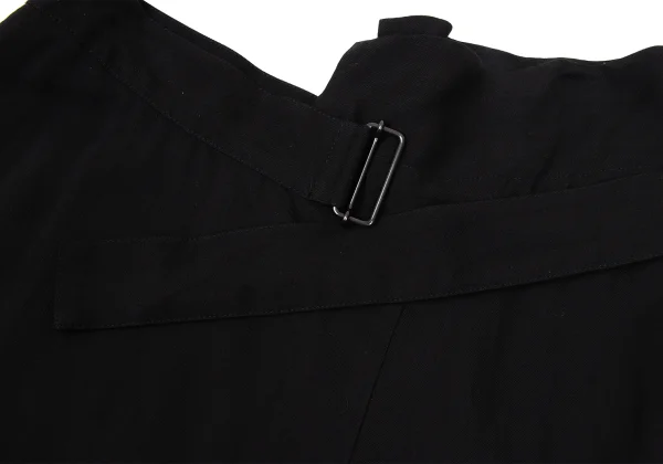 Yohji Yamamoto FEMME Rayon Cupra Asymmetry Belted Skirt K-169856_005