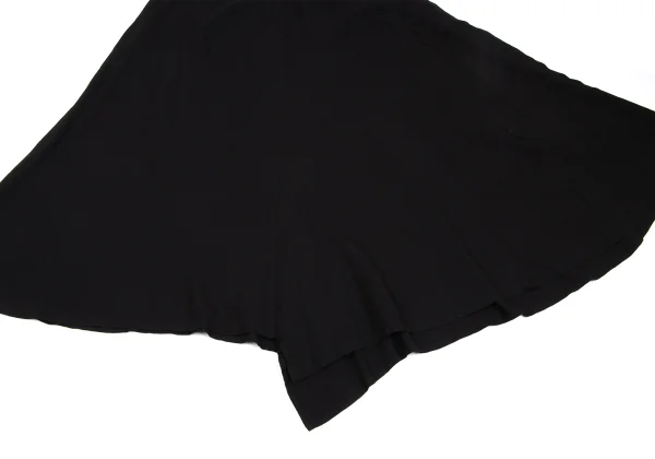 Yohji Yamamoto FEMME Rayon Cupra Asymmetry Belted Skirt K-169856_007