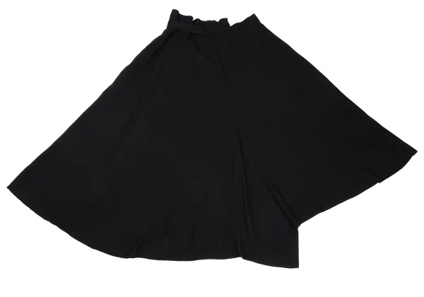 Yohji Yamamoto FEMME Rayon Cupra Asymmetry Belted Skirt K-169856_010