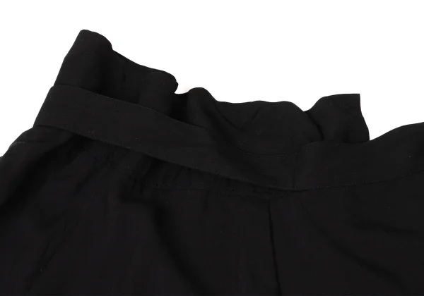 Yohji Yamamoto FEMME Rayon Cupra Asymmetry Belted Skirt K-169856_011