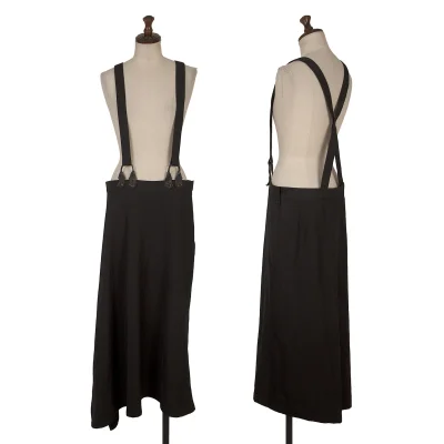 Yohji Yamamoto FEMME Wool Suspender Skirt
