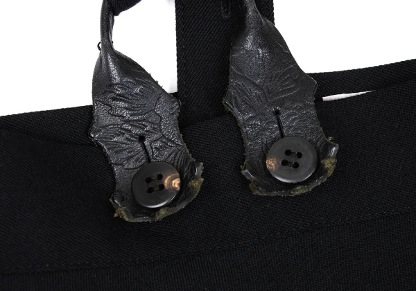 Yohji Yamamoto FEMME Wool Suspender Skirt K-169857_004