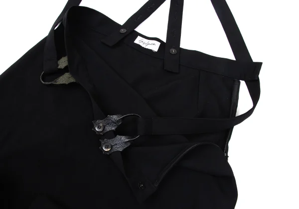 Yohji Yamamoto FEMME Wool Suspender Skirt K-169857_005