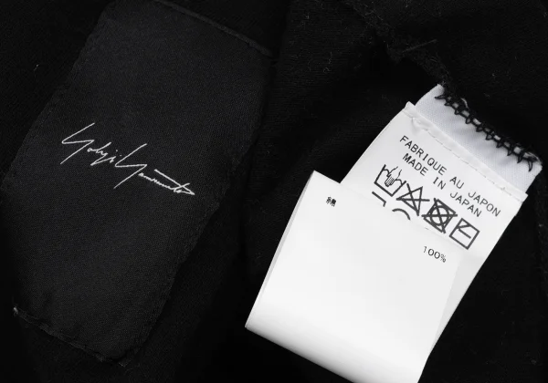 Yohji Yamamoto Kume Textile Tag Patch T-Shirt K-169858_010