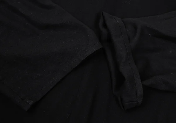 Yohji Yamamoto NOIR Rayon Frill Open Shoulder Dress K-169859_010