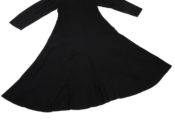 Yohji Yamamoto NOIR Rayon Frill Open Shoulder Dress K-169859_011