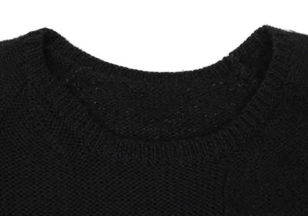 Yohji Yamamoto NOIR Mixed-material Panel Knit K-169860_004
