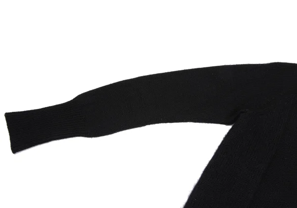 Yohji Yamamoto NOIR Mixed-material Panel Knit K-169860_005