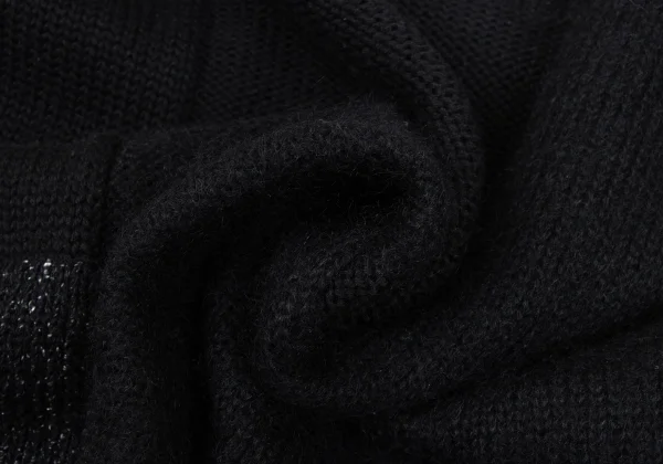 Yohji Yamamoto NOIR Mixed-material Panel Knit K-169860_012