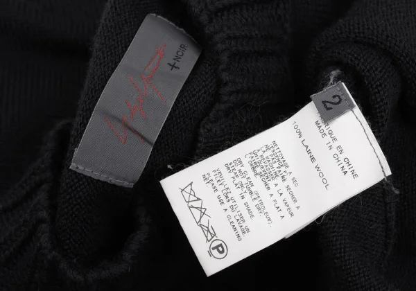 Yohji Yamamoto NOIR Wool Raglan Knit Cardigan K-169861_013
