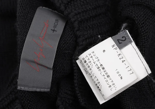 Yohji Yamamoto NOIR Wool Raglan Knit Cardigan K-169861_014