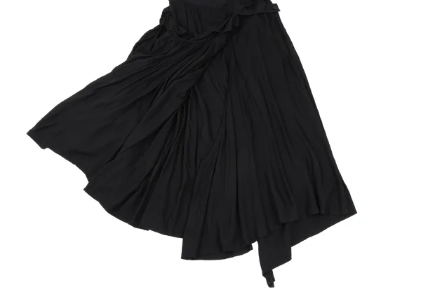 Yohji Yamamoto NOIR Rayon Frill Wrap Skirt K-169863_012