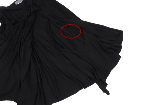 Yohji Yamamoto NOIR Rayon Frill Wrap Skirt K-169863_013
