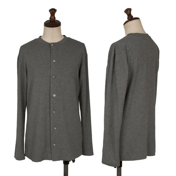 Plantation Rayon Wool Jersey Cardigan Grey M K-169867_001