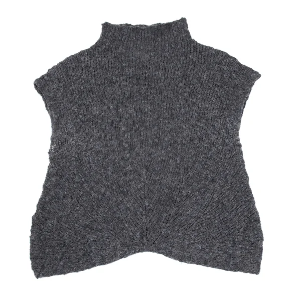 Plantation Alpaca Blended Wool Sleeveless Knit Sweater K-169869_002