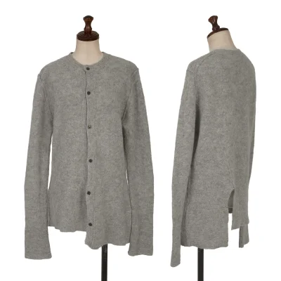 Plantation Wool Mohair Slit Knit Cardigan