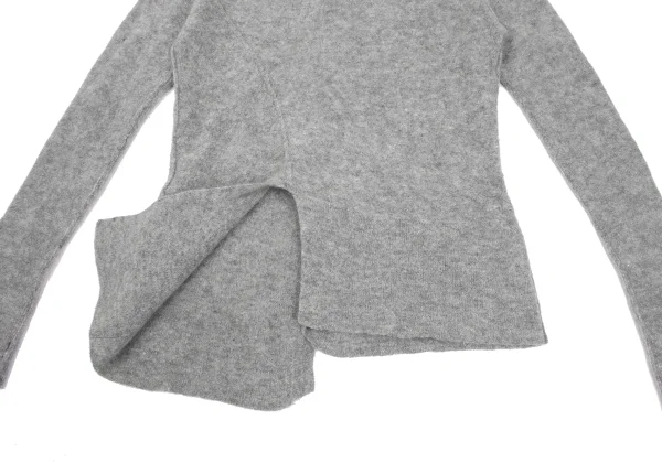 Plantation Wool Mohair Slit Knit Cardigan K-169870_010