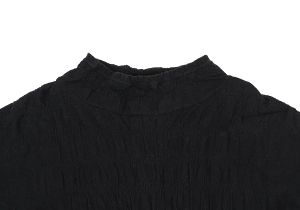 Plantation Shirring Mock Neck T Shirt K-169871_002