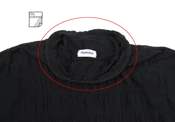 Plantation Shirring Mock Neck T Shirt K-169871_003