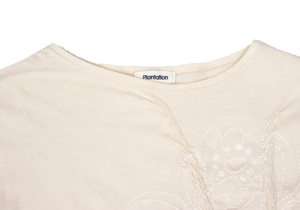 Plantation Floral Stitch 3/4 Sleeves T Shirt K-169872_005