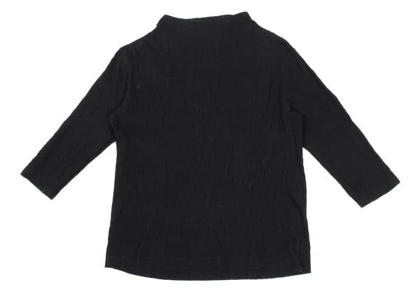 Plantation Wrinkle Pleats 3/4 Sleeves T Shirt K-169875_002