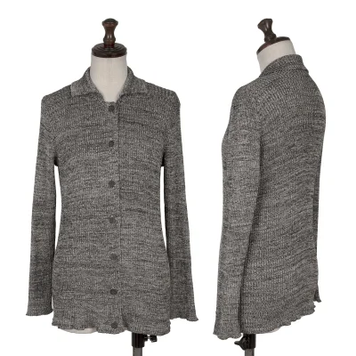 yoshie inaba Silk Rib Knit Cardigan