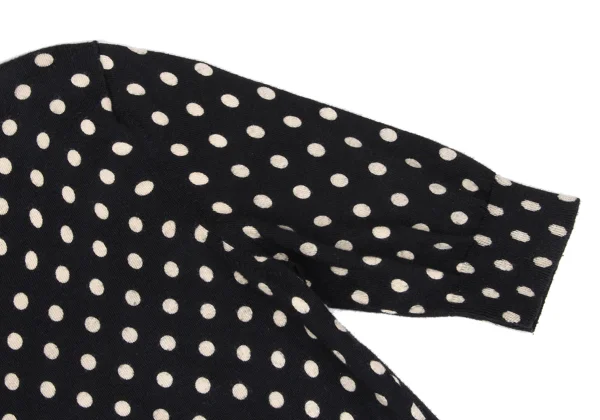 L'EQUIPE YOSHIE INABA Dot Print Cotton Short Sleeve Knit Top K-169880_004