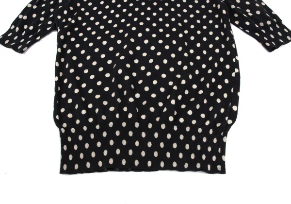 L'EQUIPE YOSHIE INABA Dot Print Cotton Short Sleeve Knit Top K-169880_005