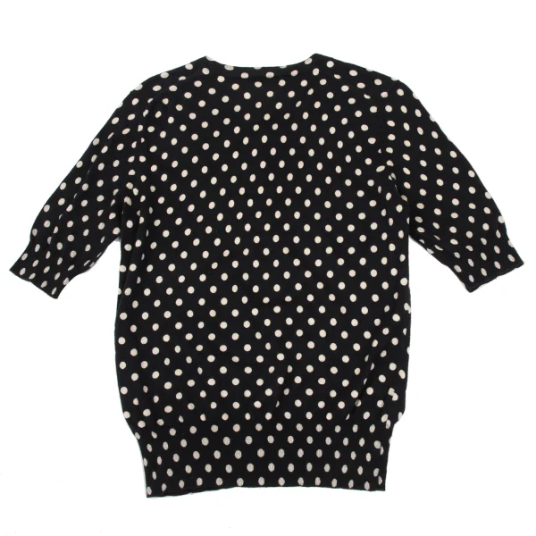 L'EQUIPE YOSHIE INABA Dot Print Cotton Short Sleeve Knit Top K-169880_007