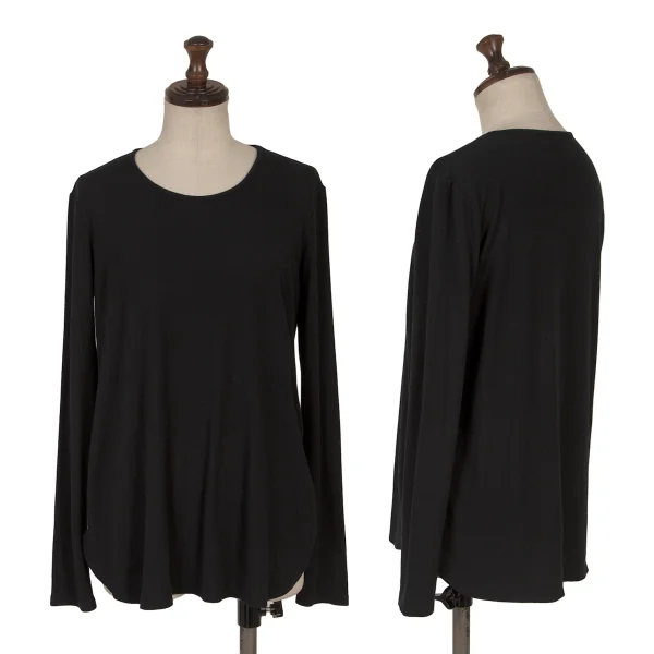 Theory Rayon Round Hem T Shirt Black S K-169881_001